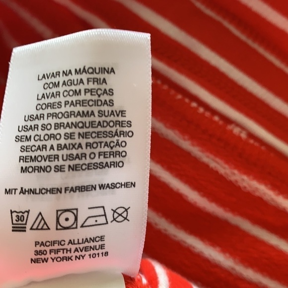 JONES New York orange/white striped tennis skirt size XL - Picture 7 of 8